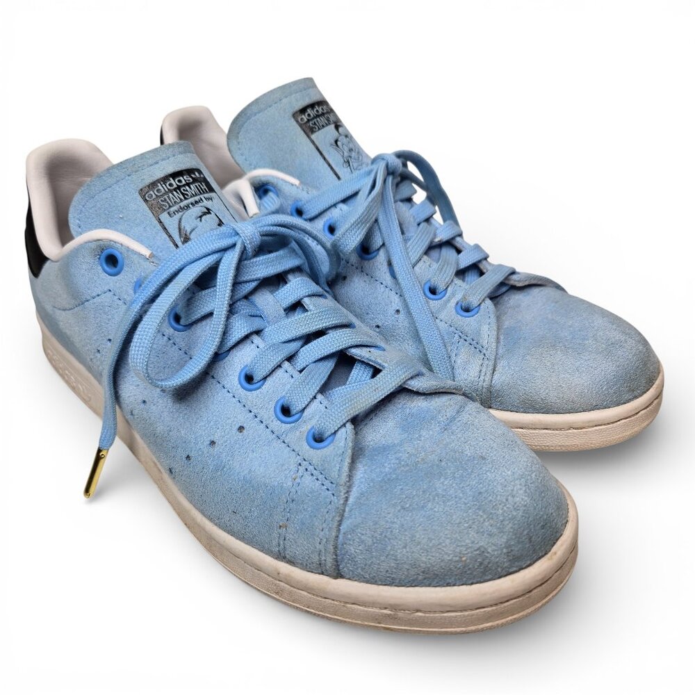 Adidas x Aladdin Suede Stan Smith Sneakers Men Genie Blue Streetwear Retro 9.5